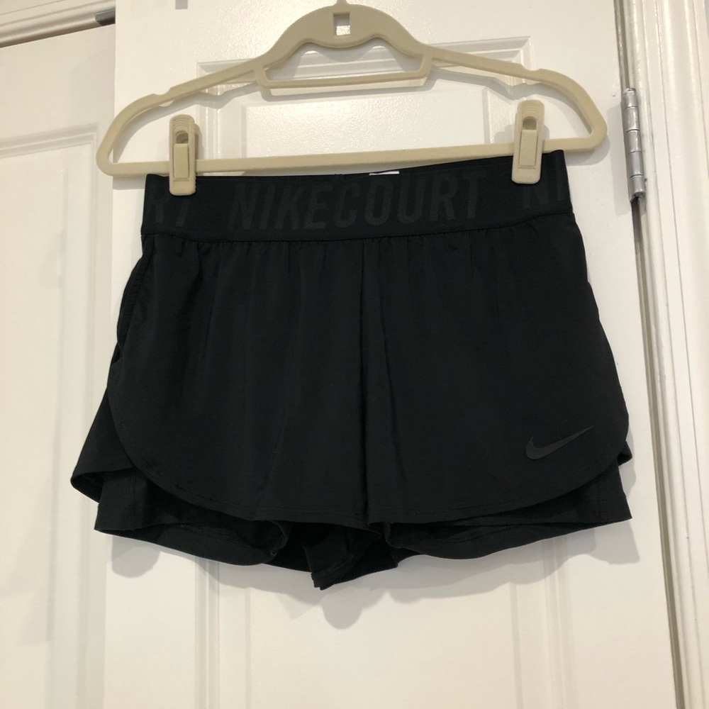Nike court shorts in black